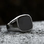 Punk Titanium Steel Valknut Signet Ring
