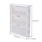 3-Layer Minimalist Design Entrance Shoe Rack Saves Space Living Room Furniture Shoe Cabinet (70 * 17 * 109)