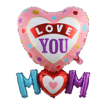 Mother’s & Father’s Day “I Love You” Foil Balloon – Party Decoration