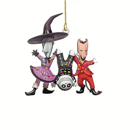 The Nightmare Before Christmas Sally Jack Christmas Tree Decoration Acrylic Hanging Pendant Toys All Saints' Day Decor Gift