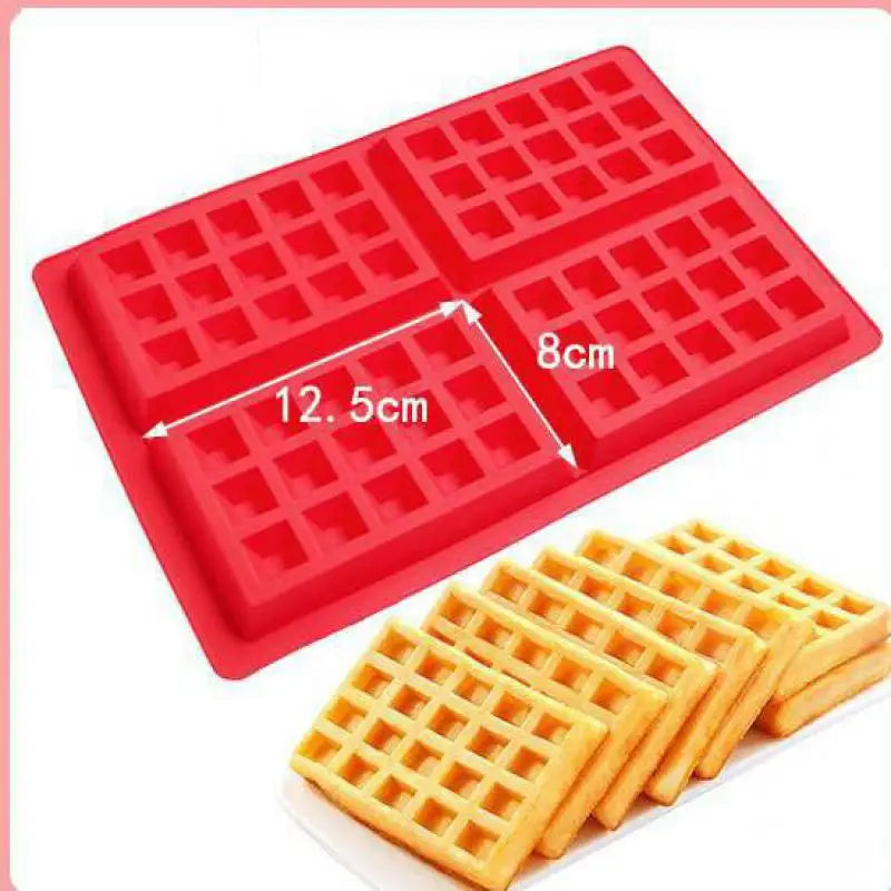 DIY Round Waffle Silicone Mold – Food‑Grade Chocolate, Candle & Baking Tool