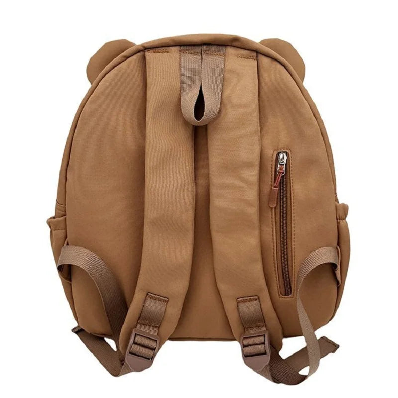 Lovely Cartoon Brown Bear Backpack (Waterproof · Large Capacity · Girls & Women Schoolbag)