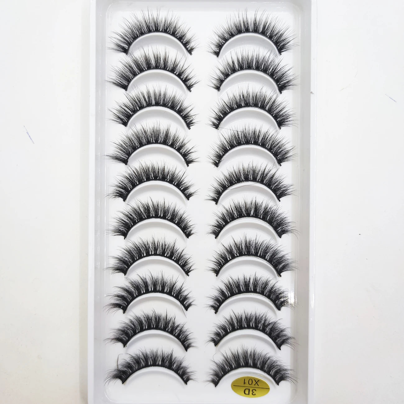 10 Pairs of Natural 3D Mink Lashes