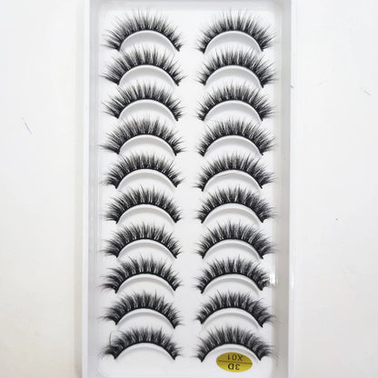 10 Pairs of Natural 3D Mink Lashes