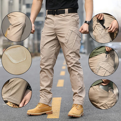 Men's tactical four seasons wear outdoor camouflage training wear-resistant multi-pocket pants