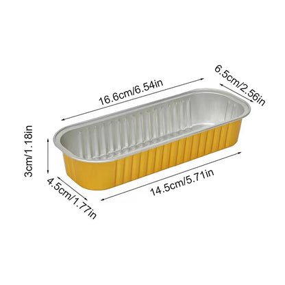 10‑Pack Mini Loaf Pans (With/Without Lids) – 6.8oz Aluminum Foil Bread & Muffin Containers