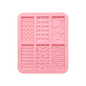 1 creative mini Euler circle baking silicone mold, suitable for DIY chocolate, candy, cookies, ice tray (6-chamber)