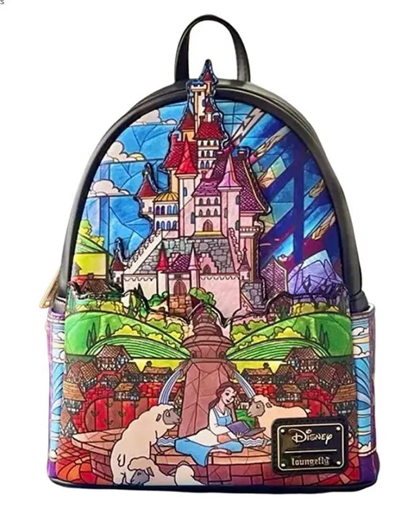 Loungefly Princess Colored Glass Mini Backpack & Wallet