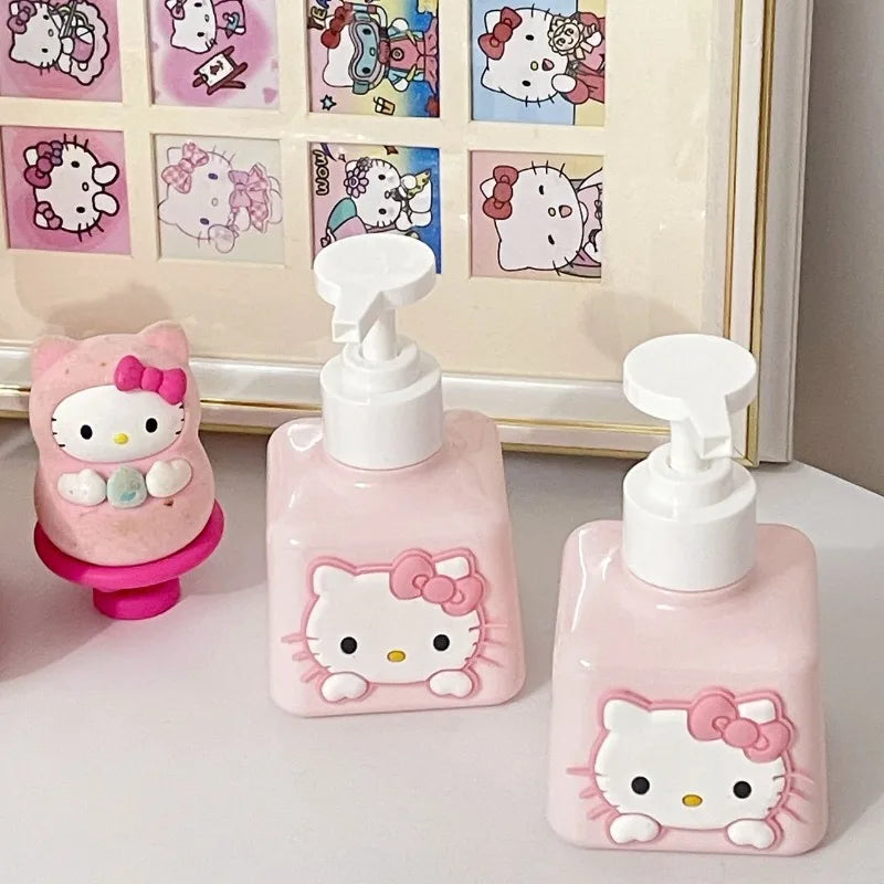 Hello Kitty Inspired Kawaii Squeeze Bottles (Leakproof Travel Toiletry Containers)
