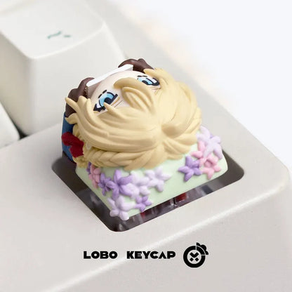 Violet Evergarden Artisan Resin Keycap (Anime · ESC Key · Mechanical Keyboard Accessory)