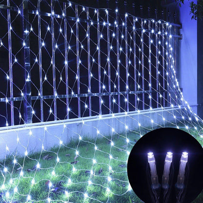 LED Net Mesh Fairy Lights – Outdoor Waterproof Curtain String Lights (Multiple Sizes, 110V/220V)