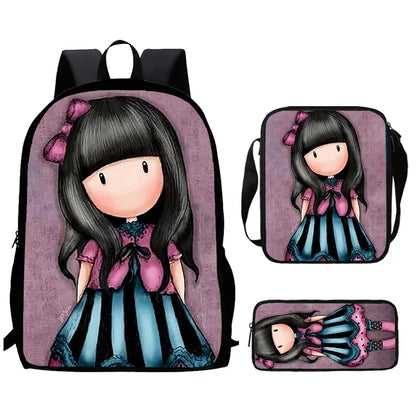 Santoro Gorjuss Kids School Backpack Set – Lightweight Backpack, Shoulder Bag & Pencil Case
