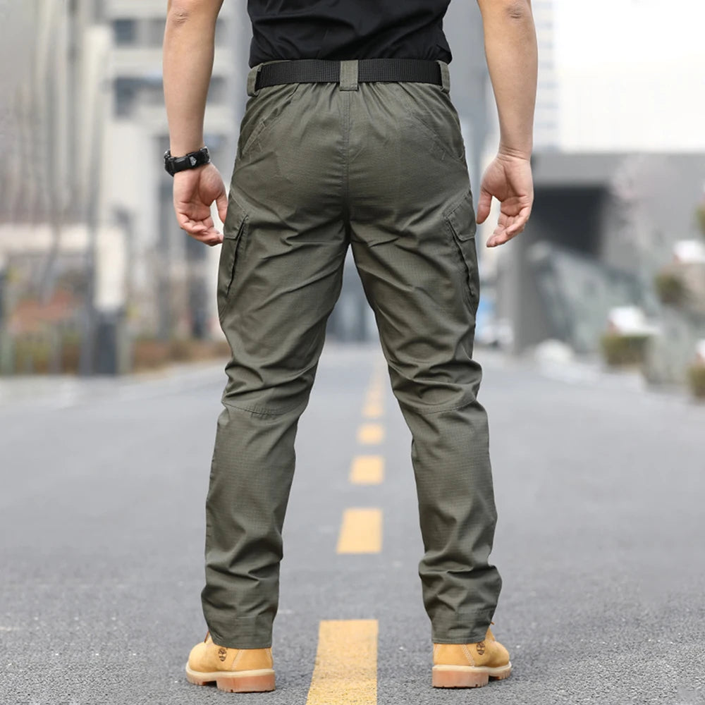Men's tactical four seasons wear outdoor camouflage training wear-resistant multi-pocket pants