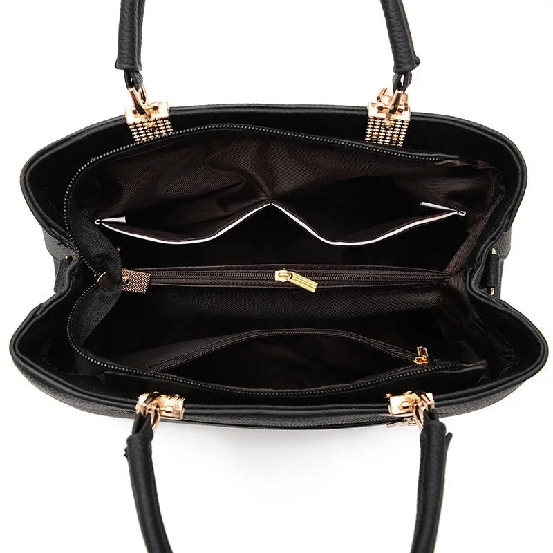 Women’s Flower Pendant Tote – Fashion Office & Crossbody Handbag