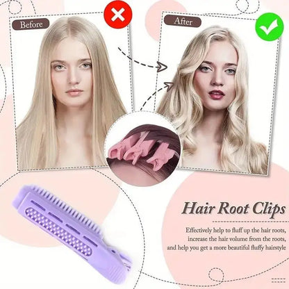 8 PCS Hair Root Fluffy Clip Bangs Curling Clips