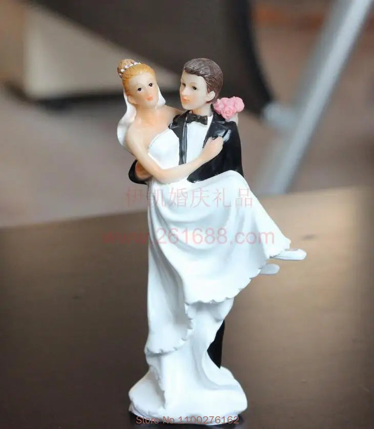 Bride & Groom Funny Wedding Cake Topper Figurine