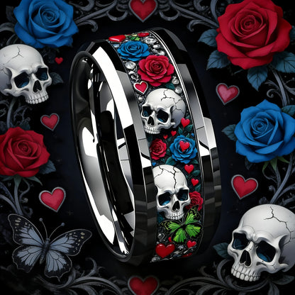 8mm Stainless Steel Ring skull design