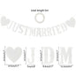 68cm * 48cm Wedding Photo Booth Props Just Married Photobooth Party Backdrop Decoration Bridal Bachelorette Supplies