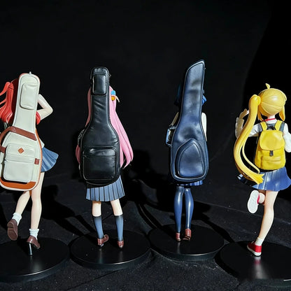 Bocchi the Rock 4‑Piece Anime Girl Figure Set – Desk Ornaments & Gifts