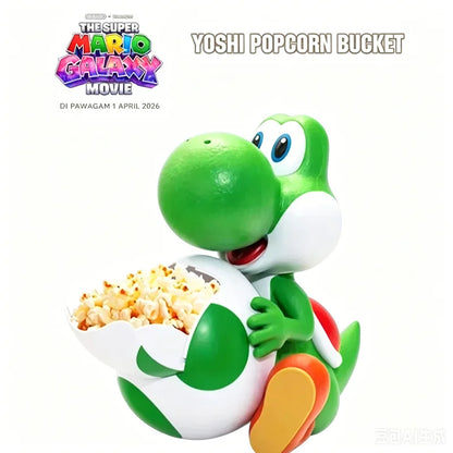 Green Dinosaur Popcorn Storage Bucket (Mario Galaxy Movie Model)