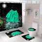 Purple Rose Shower Curtain Polyester Bath Curtain Set 3D Print 180x180 Bathroom Curtain Colorful Flowers Home Decor Dropshipping