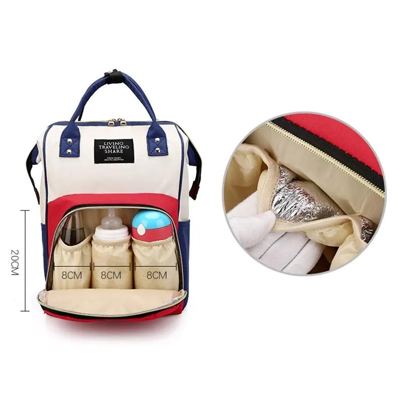 Diaper Bag Backpack Large Capacity  Multi-function Waterproof