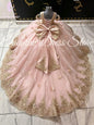 Green Flower Girl Dress For Wedding 3D Butterfly Applique Tulle Kids Birthday Party First Communion Ball Gowns Customized