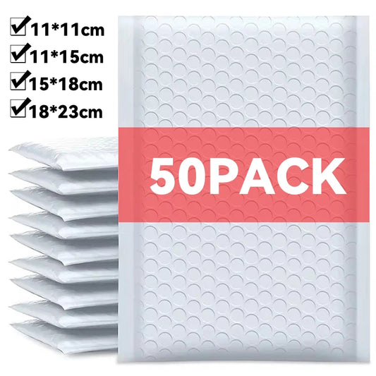 50-10Pack Bubble Envelopes Bag Pearlescent Film Waterproof Bubble Bag Packaging Express Self-Seal Goods Business Mailing Package