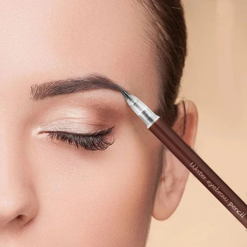 Ultra‑Fine Waterproof Eyebrow Pencil – Long‑Lasting, Smudge‑Proof Liquid Brow & Lying‑Silkworm Eyeliner