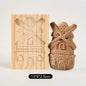 Wooden Cookie Mold Cutter Wooden Gingerbread Cookie Moulds DIY Shortbread Pastry Mold Bakery Gadgets Kitchen Baking Accessories