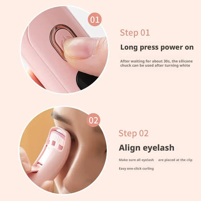 3‑Mode Heated Electric Eyelash Curler (Rechargeable)