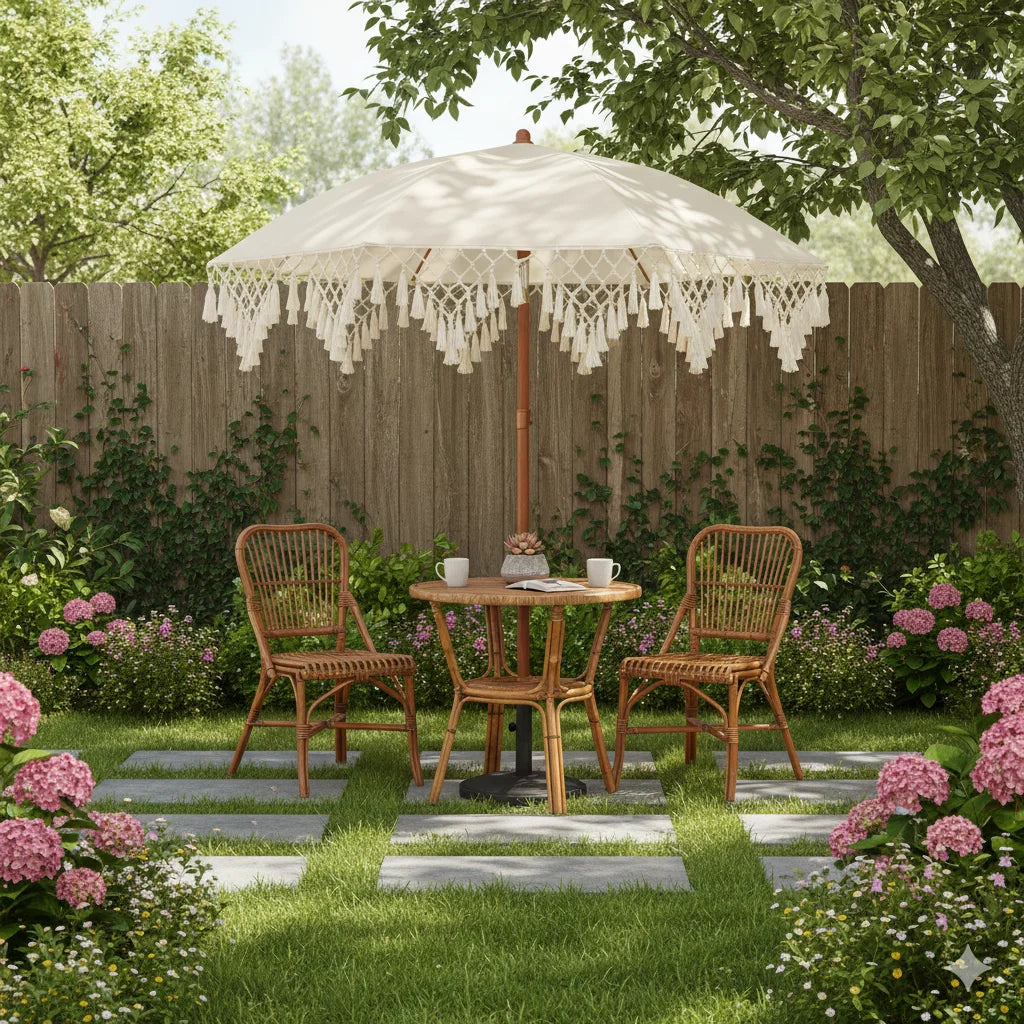 Outdoor Sunshade Umbrella — Portable Beach & Courtyard  UPF50+