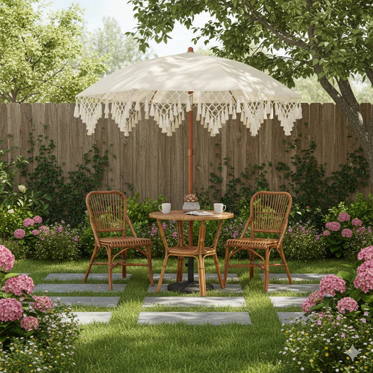 Outdoor Sunshade Umbrella — Portable Beach & Courtyard  UPF50+