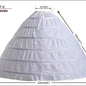 6 Hoop 3 Hoop 8 HoopCrinoline Black White Long Wedding Petticoat Ball Gown Dress Underskirt Skirt Half Slips Wedding Accessories