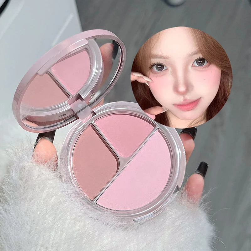 ART VALUE 7PC Makeup Sets Include 3 Colors Lip Mud,1 Pressed Powder,1 Blush,1 Eyeshadow Palette,1 Necklace Beauty Makeup Sets