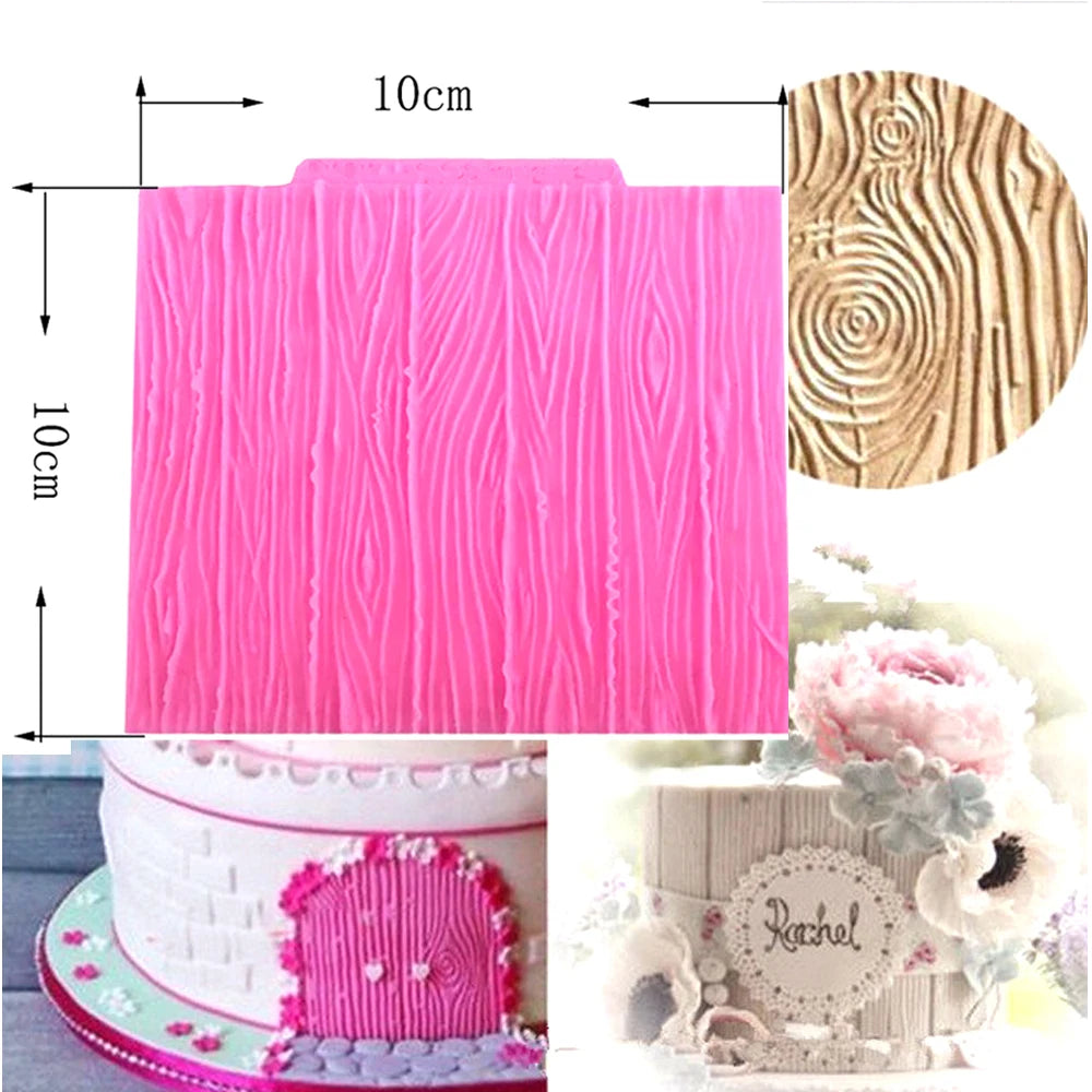 Texture Molding Silicone Molds for Fondant Cake Decorating Molded