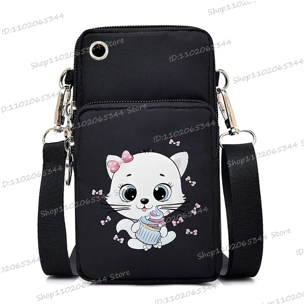 “Just A Girl Who Loves Cats” Mini Phone Crossbody Bag