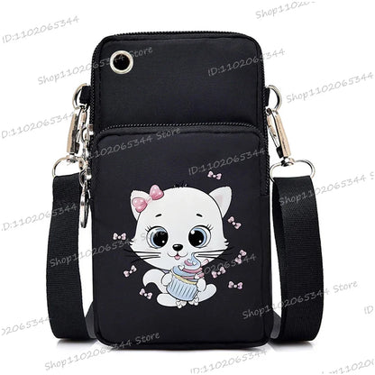 “Just A Girl Who Loves Cats” Mini Phone Crossbody Bag
