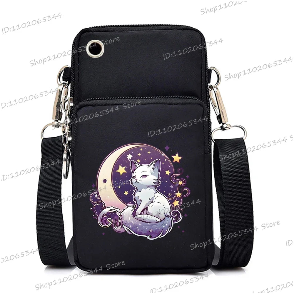 “Just A Girl Who Loves Cats” Mini Phone Crossbody Bag