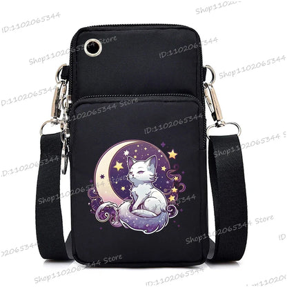 “Just A Girl Who Loves Cats” Mini Phone Crossbody Bag