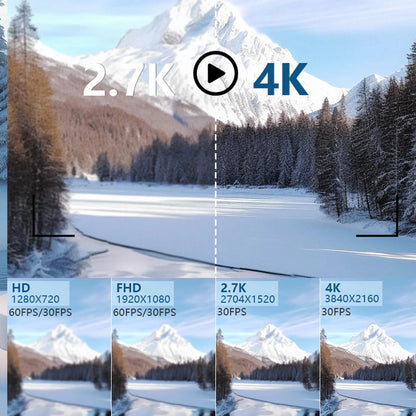 4K 80MP Camcorder – 18X Zoom, 3" Rotating Screen