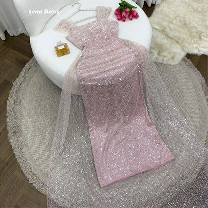 Lena Custom Made Elegant Evening Dresses for Women Luxury Party Dress Women Elegant Party Off the Shoulders Mermaid Beaded Lace