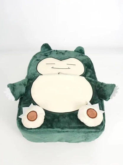 Pokemon Anime Gengar &amp; Snorlax Plush Backpack (Large Capacity · 16" Laptop Fit · Travel &amp; School Bag)