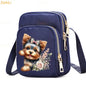 Cat & Dog Faith Quote Crossbody Phone Bag