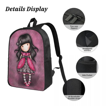 Santoro Gorjuss 3‑Piece Student Backpack Set – BookBag, Lunch Bag & Pencil Case