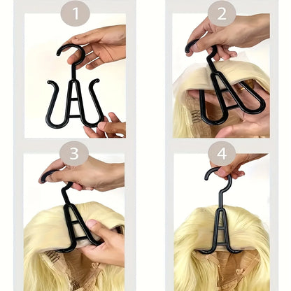 1/3pcs Premium Wig Storage Bags with Sturdy Metal Hangers - Black Transparent Design for Multiple Wigs & Hair Extensions