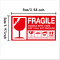 50/100PCS Fragile Stickers The Goods Please Handle with Care Warning Labels