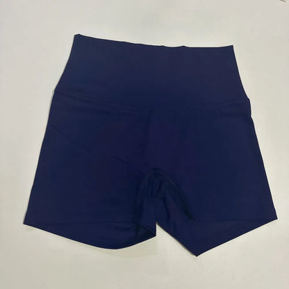 Solid Color High Waist Yoga Ultrashort Leggings Soft Women Gym Athletic Tight Sport Short Compression Comprehensive Training Jog