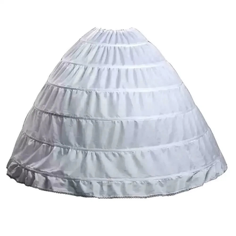6‑Hoop Ball Gown Petticoat (Wedding Dress Underskirt)
