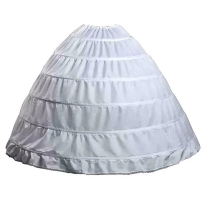 6‑Hoop Ball Gown Petticoat (Wedding Dress Underskirt)